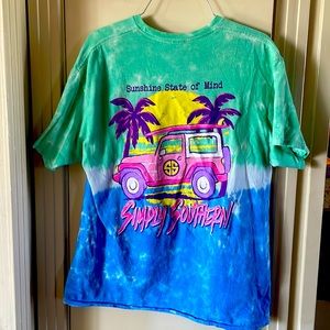 Simply Southern Jeep tie dye t-shirt